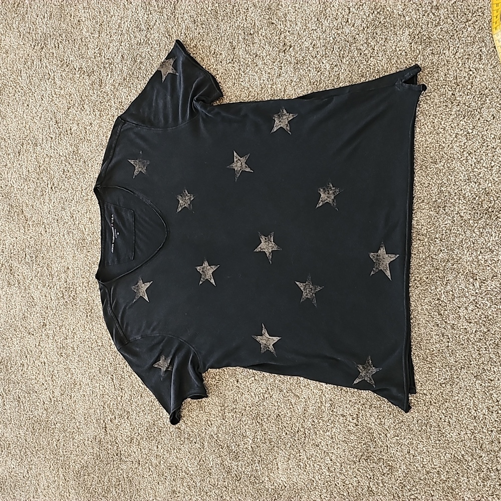 John Varvatos Black Star Print Short Sleeve Tee